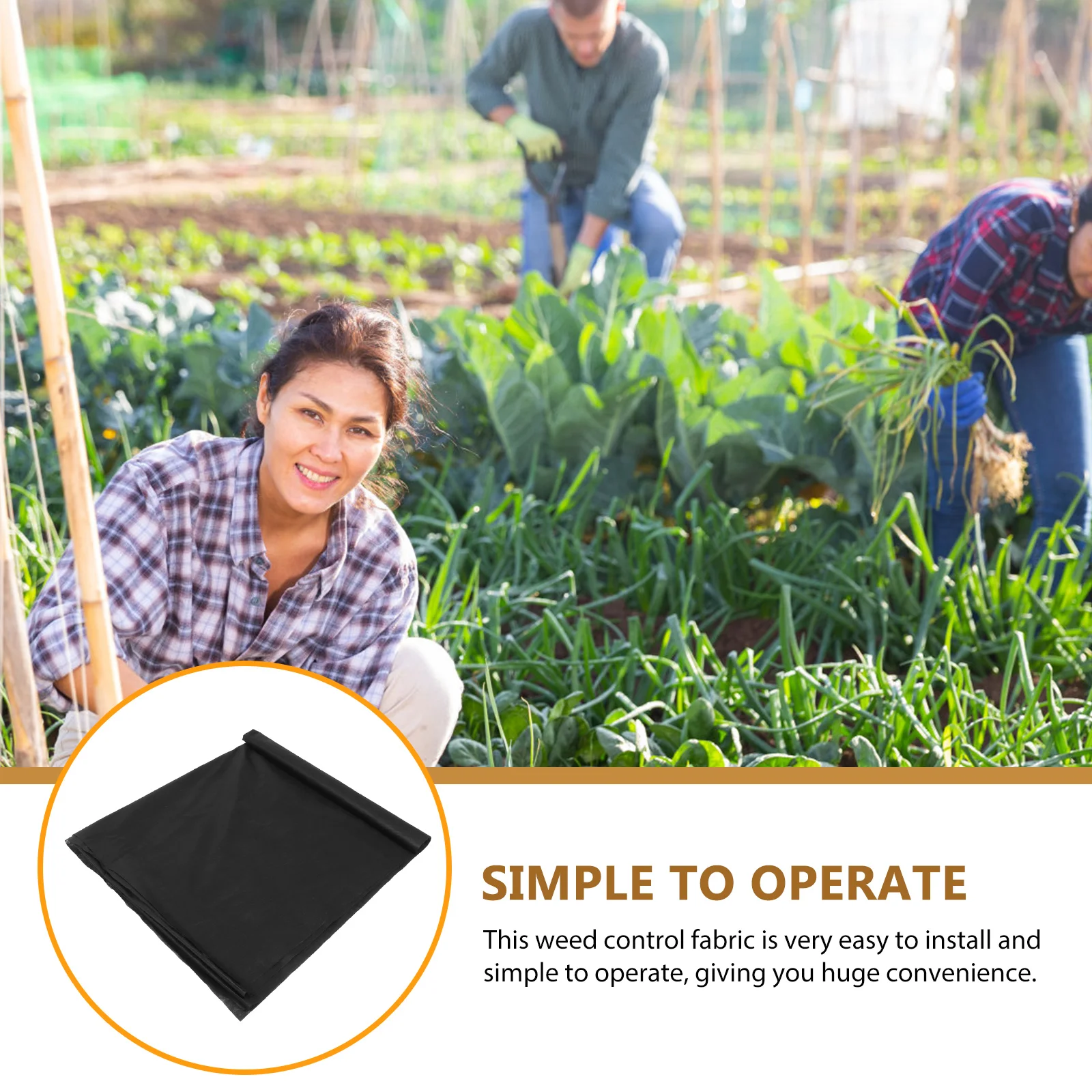 

Premium PE Fabric Durable Gardening Ground Cloth Landscape Anti Weeds Cover Tree Protector Mat Farm Orchard Use