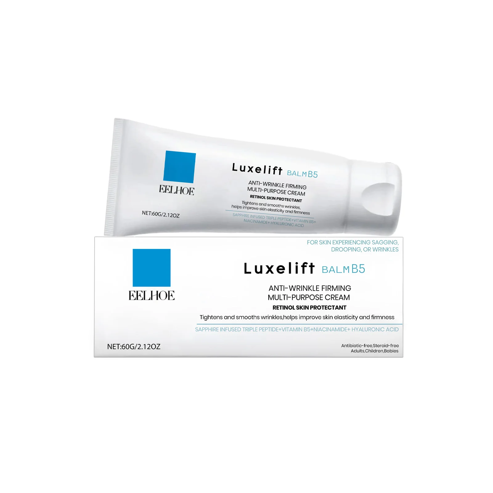 Body Butter Anti-Wrinkle Firming Cream, Body Moisturizing Lifting Firming Moisturizing Light Pattern Skin Care Cream 60g