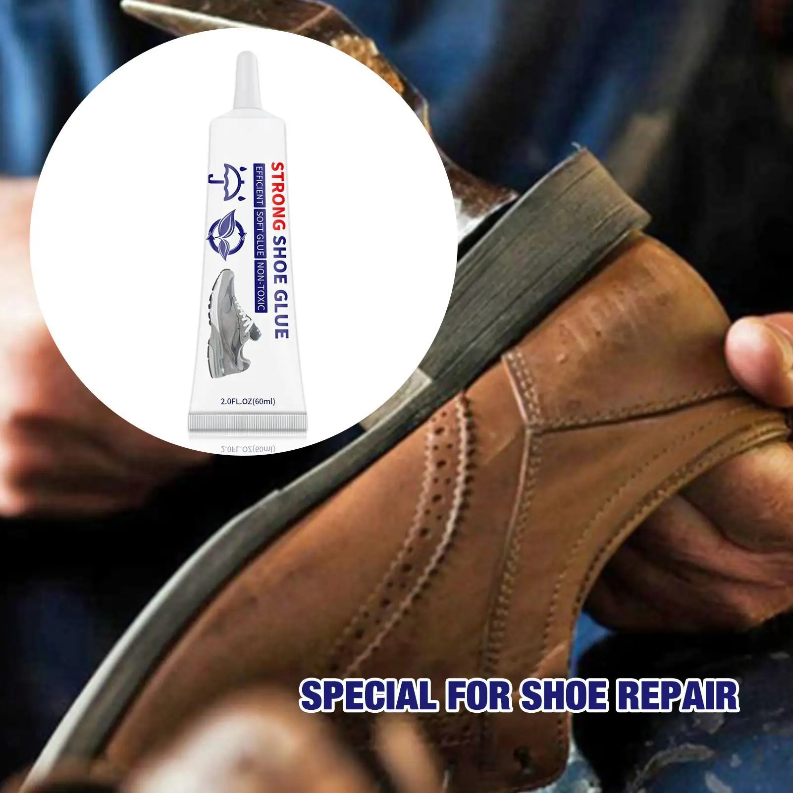 60ml Super Strong Shoe-Repairing Adhesive Universal Waterproof Shoe Sealers for Sneakers Boot Leather Fast Repair Glue
