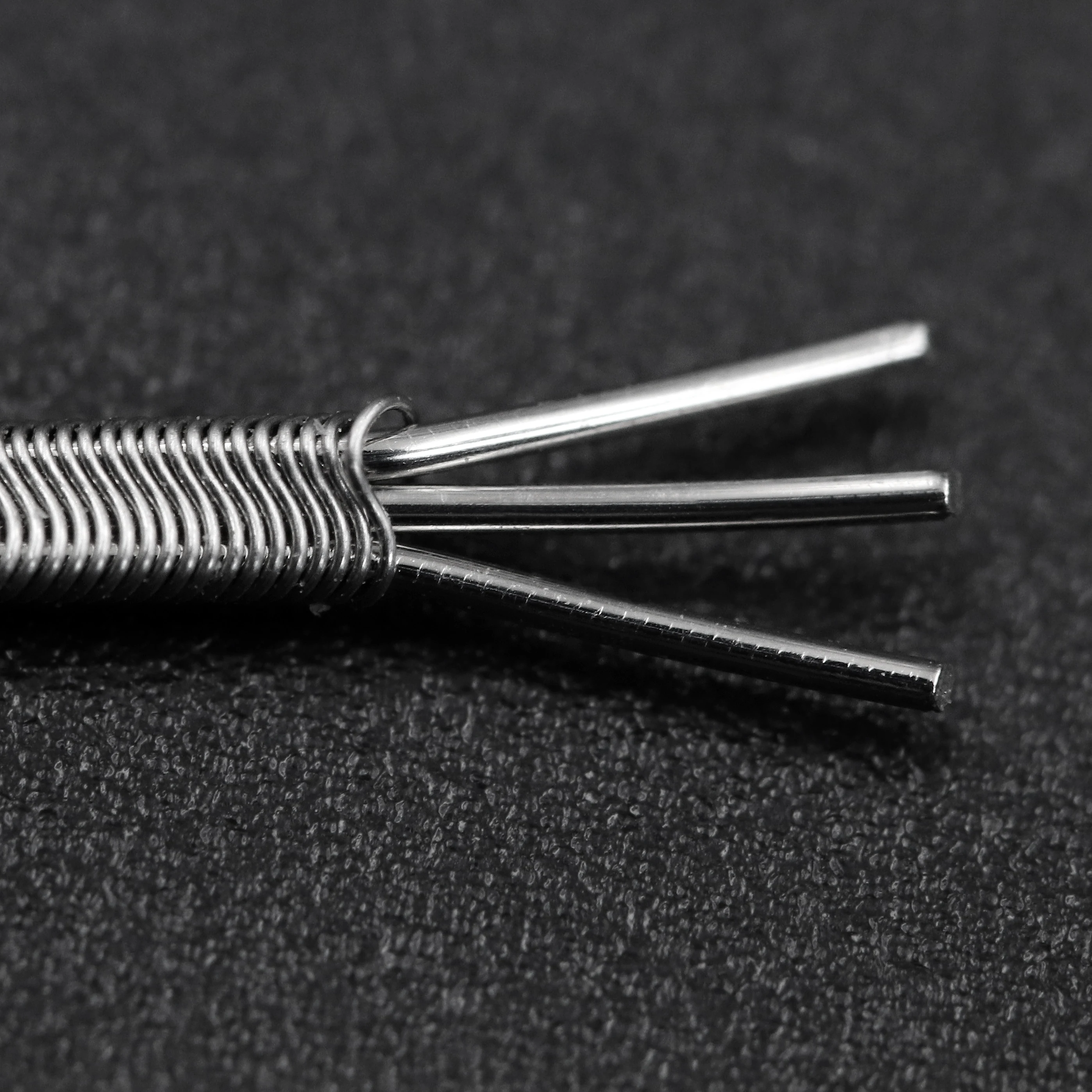 Hand gefertigt 10 stücke 3/2,5mm Innen durchmesser Alien verschmolzen Clapton dl/dtl/rdl Spulen widerstand vorgefertigtes Spiral werkzeug Alien Ni80 Federn auch