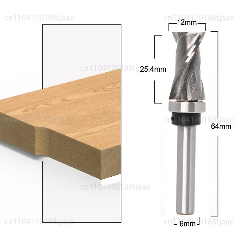 Unique double helix tool profiling whole alloy small handle trimming cutter milling cutter