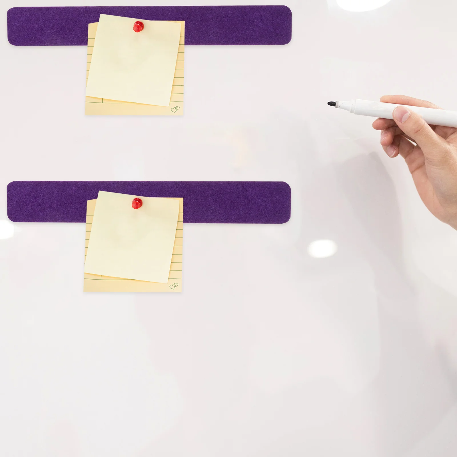 6 قطع من شريط اللباد، تصميم بسيط ومريح، موفر للوقت، هدية عملية للأصدقاء، مستلزمات مكتبية أرجوانية #1