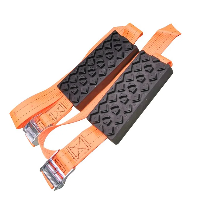 2 Pack TPE Tire Traction Anti Slip Chain Car Snow Mud Sand Off-Road Emergency Self Rescue Tool