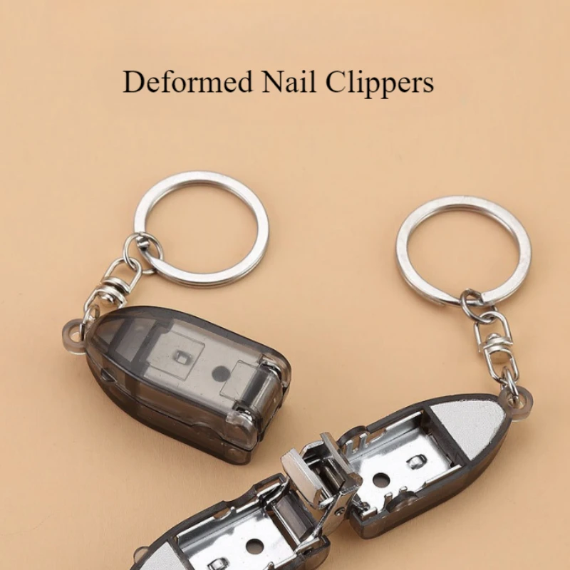 Deformable Nail Clippers for Trimming Nails Portable Nail Scissors with Multiple Color Options Deformable Folding Nail Clippers