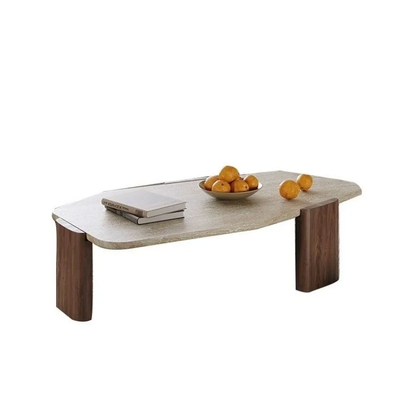 

YWL wabi-sandy wind special-shaped cave stone coffee table home