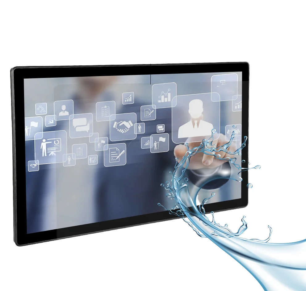 15.6 Inch IP65 Waterproof Industrial Touch Screen Monitor | Narrow Edge Fanless Computer for HMI and Industrial Automation