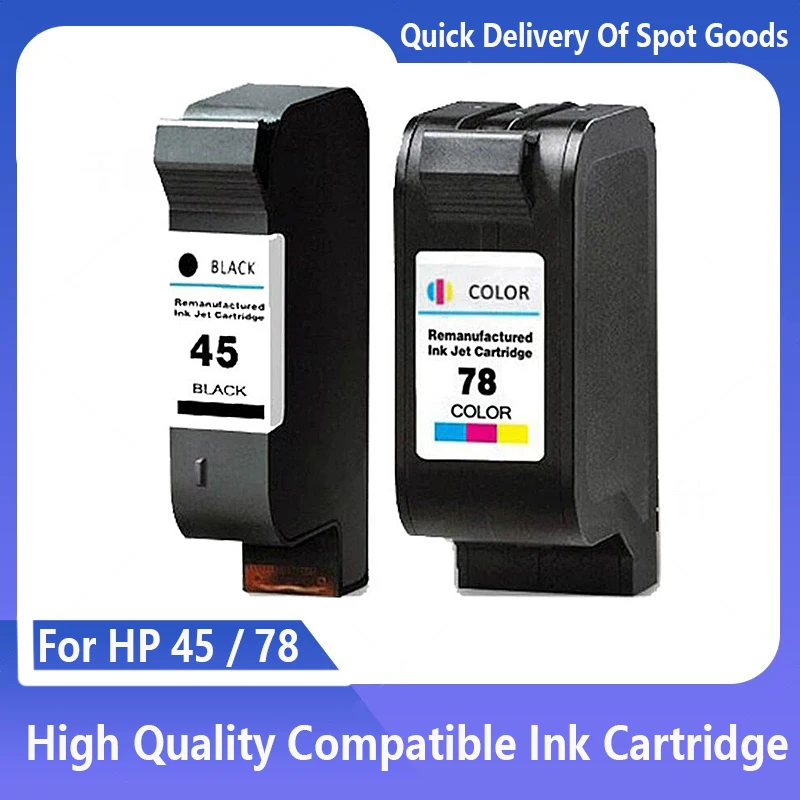 Compatible ink Cartridges For HP 45 78 deskjet 1220c 3820 3822 6122 6127 930c 932c 940c 950c printers For HP45 For HP78