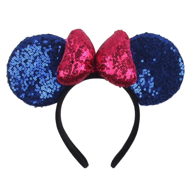 1 Stück Mausohren-Stirnband für Mädchen und Kinder, 10,2 cm, gepunktete Schleife, Haarband, Urlaub, Party, Reisen, DIY-Haarschmuck