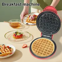 Mini Waffle Mold Nonstick Electric Breakfast Maker Electric Baking Pan for Household Quick Breakfasts Snacks and Desserts Maker 4