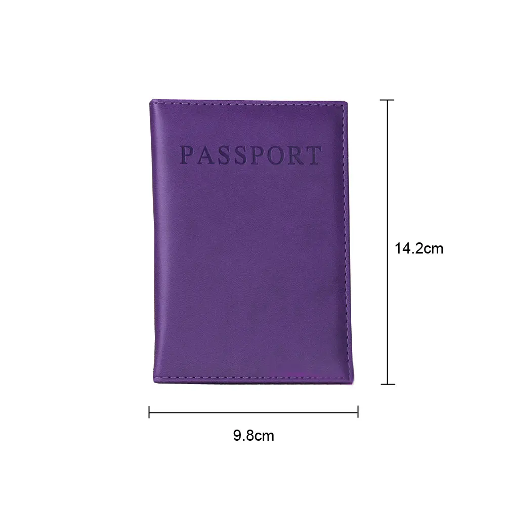 1Pc High Quality PU Leather Passport Covers Document Cover Travel Passport Holder ID Card Passport Holder Travel Accessories