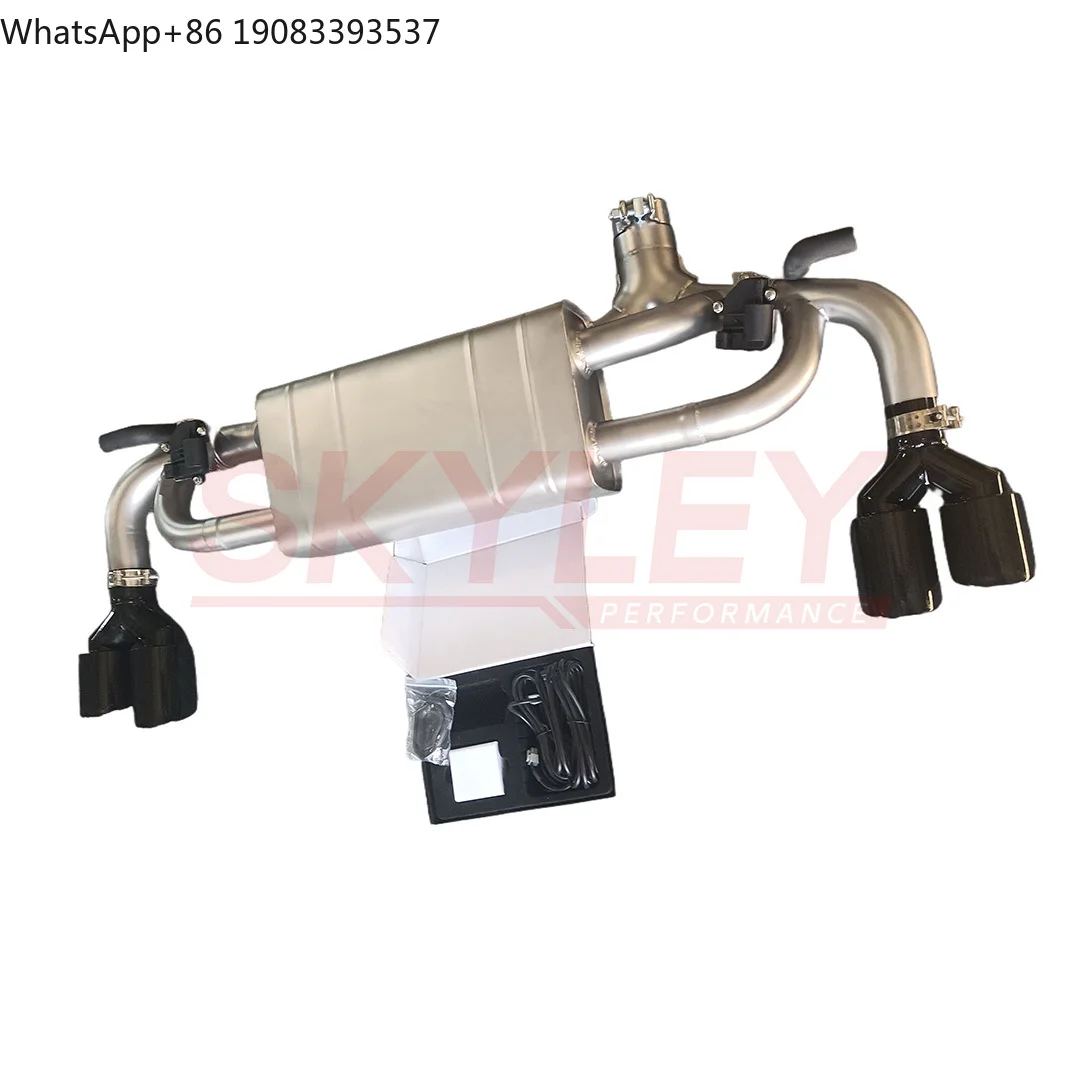 Axle Back Exhaust for 2017 up for BMW 530i 530e 540/540i G30 G38 B48 2.0T B58 3.0T with Quad Muffler Tips