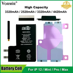 Vormir High Capacity Battery Cell for iPhone 12 Mini Pro Max Battery Cell Without Flex Replacement Spot Welding Required Repair