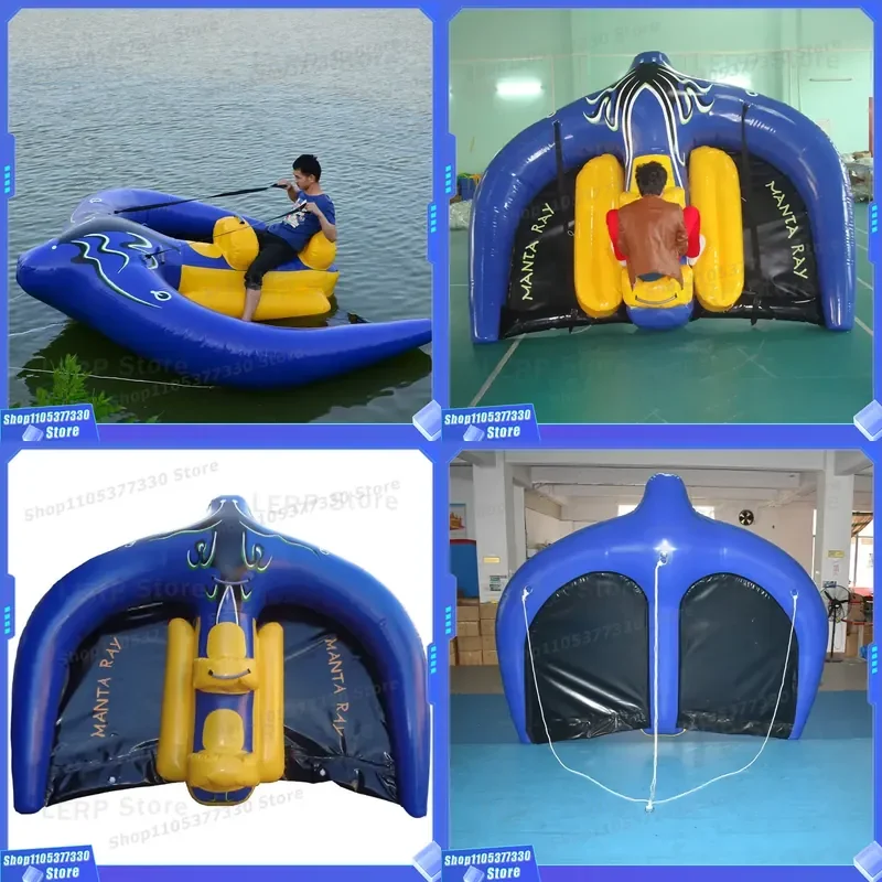 High Quality Inflatable Flying Fish Boat Water Games Inflatable Fly Fish Banana Boat for Summer Water Fun Factory OEM
