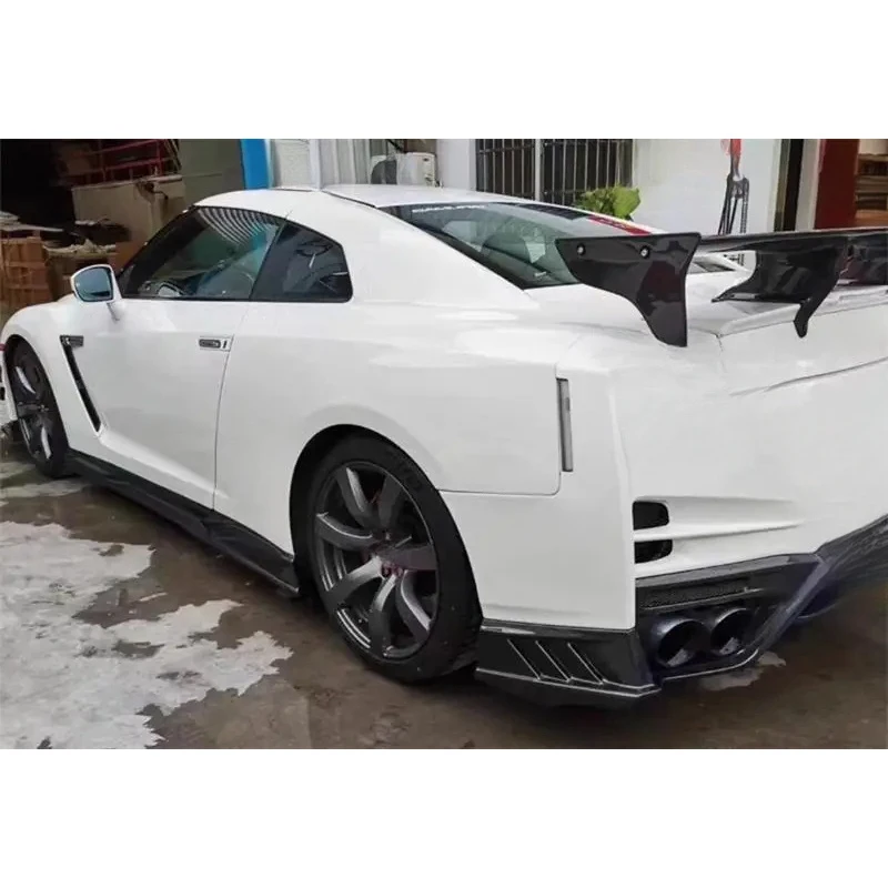 High Quality Real Carbon Fiber Side Skirts Spoiler Kit For GTR R35 2009-2023