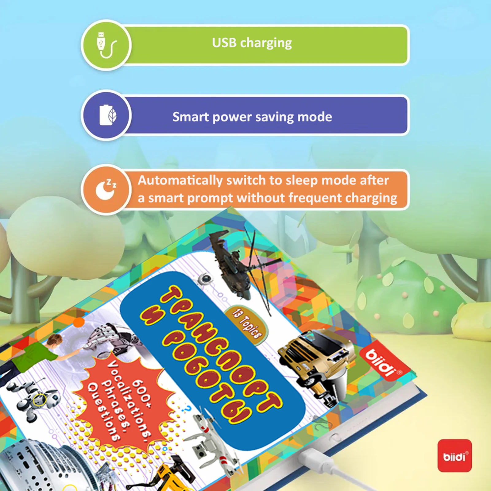 Biidi اللغة الإنجليزية الأطفال الكتب الصوتية نقطة القراءة كتب التعلم آلة التعليم المبكر الاطفال الطفل دراسة اللعب الهدايا #2