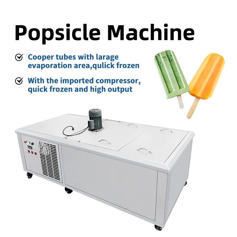 Commercial Popsicle Machine With High Efficiency Compressor Output Design For Continuous Ice Lolly Production In Food Factory