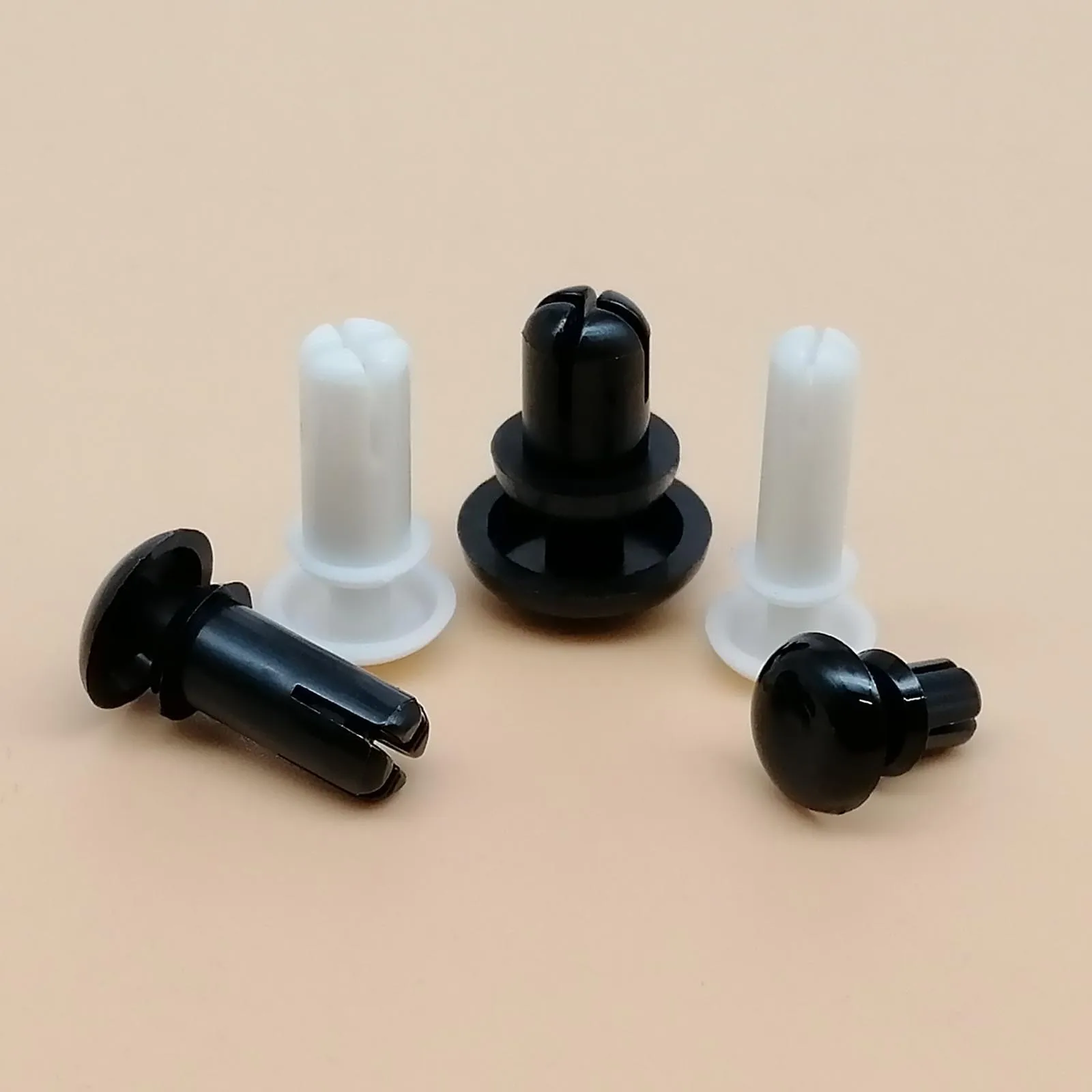 HZYUEGOU 50 Stück 2mm 2,6mm 3mm 3,5mm 4mm 5mm 6mm R-Typ Nylon-Kunststoff-Pressniet-Schraub-Expansionsrohr-Ankerstopfen für Leiterplatten – Detail 2