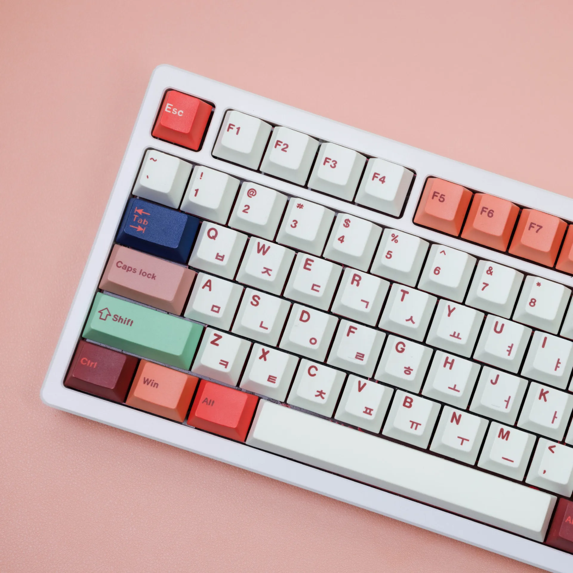 

Original nine-color deer PBT sublimation keycap Original Korean German Spanish small language keycap