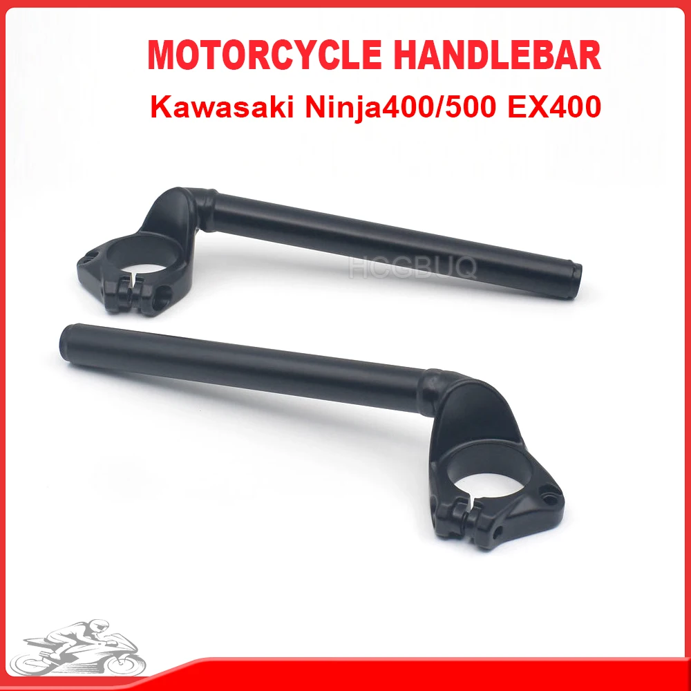 

Motorcycle handlebar For Kawasaki Ninja400 Ninja500 EX400 EX500 2018-2024 Handlebars Left Right Handle Bar Clip-on Fork Tube