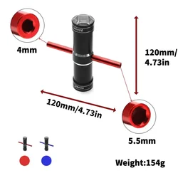 24mm 25mm 4.0mm 5.5mm Wkrętak sześciokątny do kół Pasuje do 1/5 Arrma HPI Baja KM RV 5B 5T 5SC LOSI RC Car