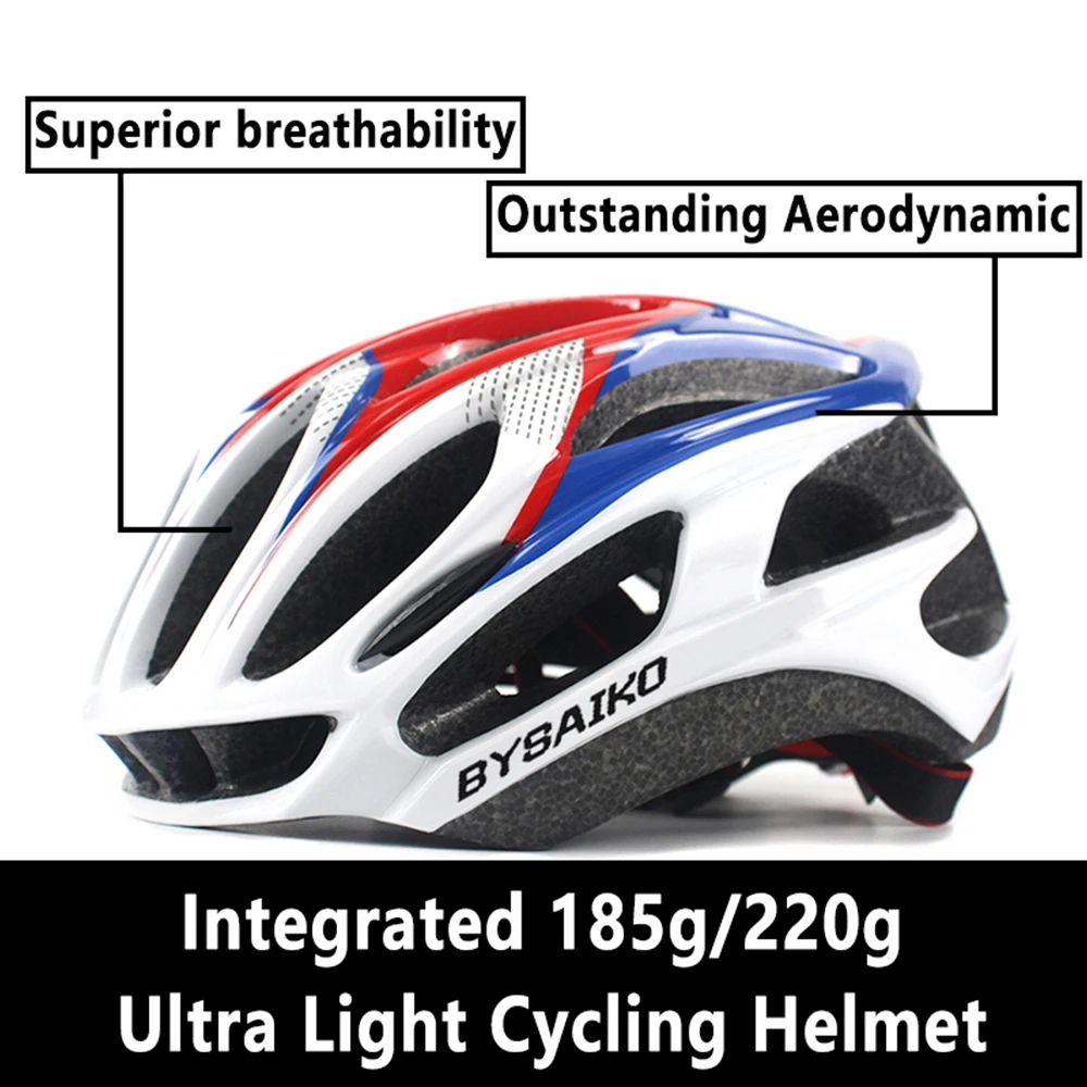 Mountain Road Bike Helmet Men Women Adult Integrally-molded Ultralight White Cycling Riding Safety Cap Racing Speed MTB Bicycle