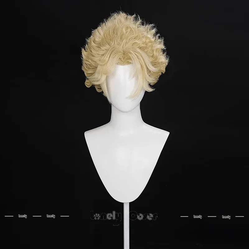 الهوية الخامس Hullabaloo شعر مستعار تأثيري ألمع ستار مايك مورتون شقراء الأفرو خصلات الشعر المستعار للرجال النساء الفتيات حفلة عيد الهالوين #3