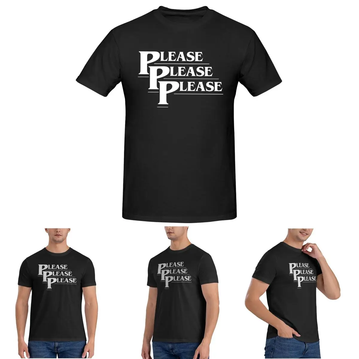 

Sabrina Carpenter Please Please Please (1) T-Shirt for Men Cotton Oversized T Shirts Men's Short Sleeve Crew Neck Clothes Tops