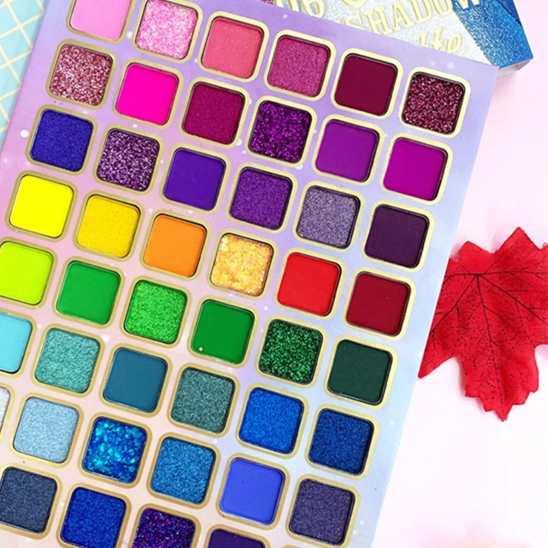 Book Style 96 Colors Glitter Eyeshadow Palette Multicoloured Matte Sequin Eye Shadow Palette Cute Fairy Beauty Makeup Products