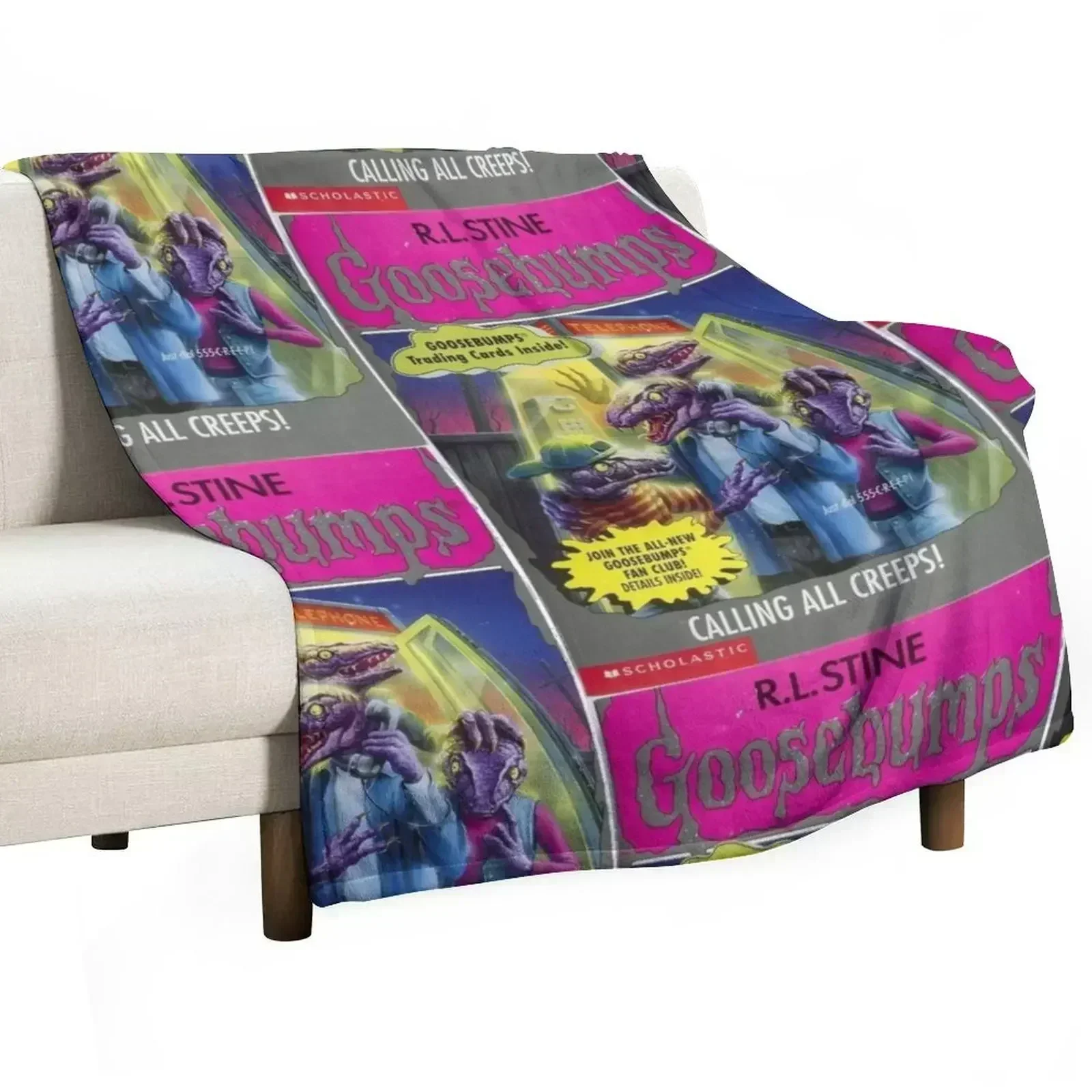 

Goosebumps Throw Blanket Summer Beddings Custom Camping Blankets