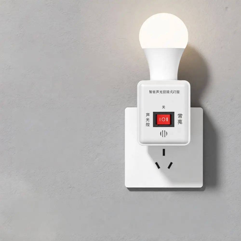 Intelligent Microwave Motion Sensor Light Base E27 Socket Auto Lighting Control For Modern Home Bathroom Garage Wall Lamps