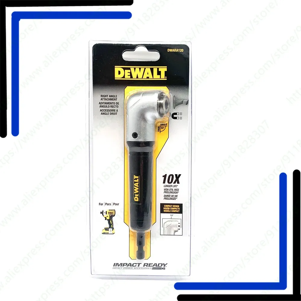 DEWALT IMPACT READY MAXFIT Right Angle Magnetic Attachment Compatible with Any 1/4