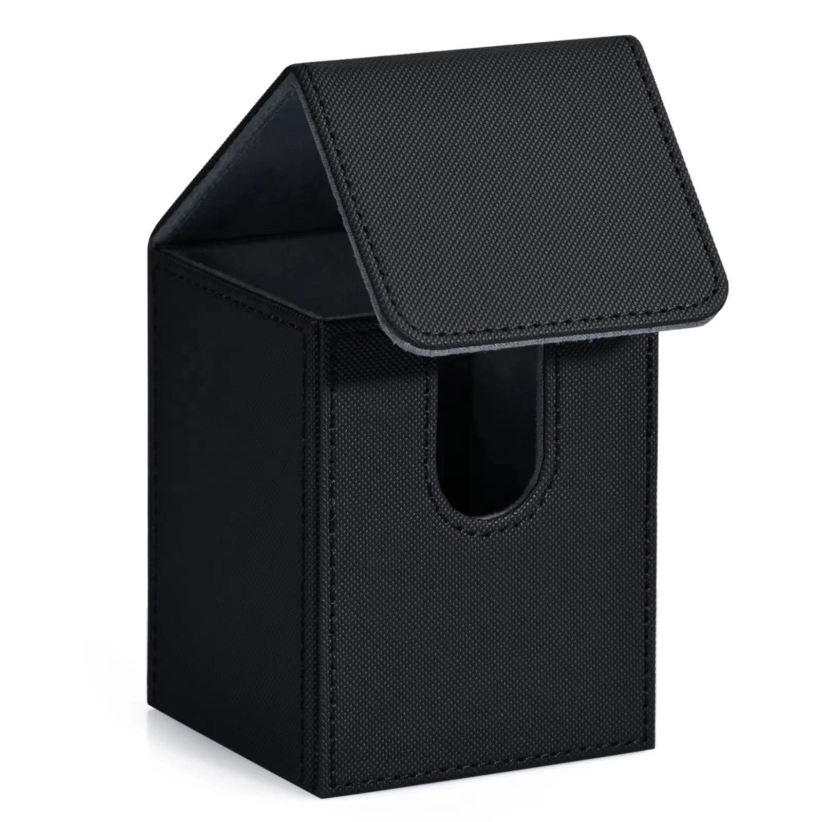 Card Deck Box,Card Storage Box holds 100+ Single Sleeved Cards, PU Leather Magnetic Closure for Magic cards TCG cards