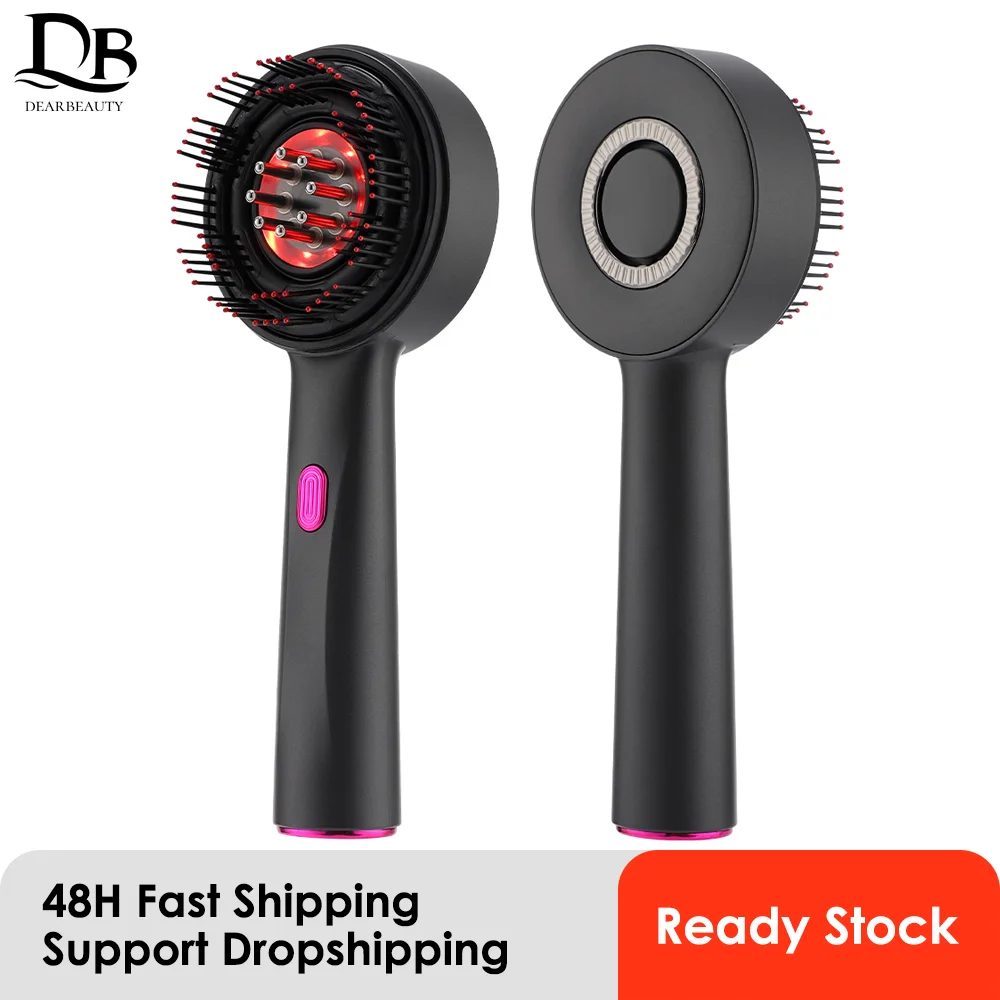 

Electric Head Massage Comb Vibration Red Light Therapy Hair Growth Massage Scalp Brush Anti Hair Loss Liquid Oil Applicator