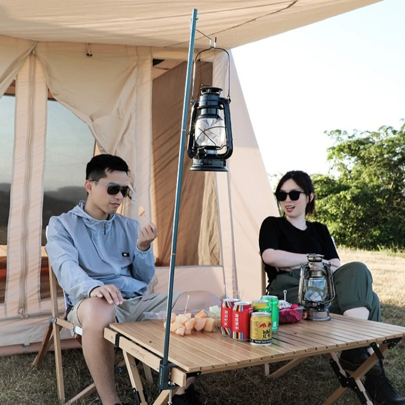 

Portable Folding Tourism Outdoor Camping Lamp Stand Aluminum Alloy Camp Lamp Stand Lightweight Travel Equipment Accessories