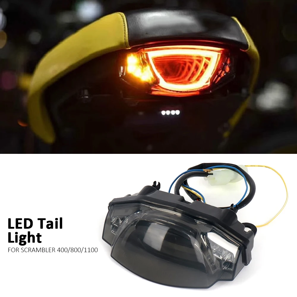 

New Motorcycle Accessories Indicator Lamp Brake lights For Ducati Scrambler 400 SCRAMBLER 800 1100 LED Turn Signal Light