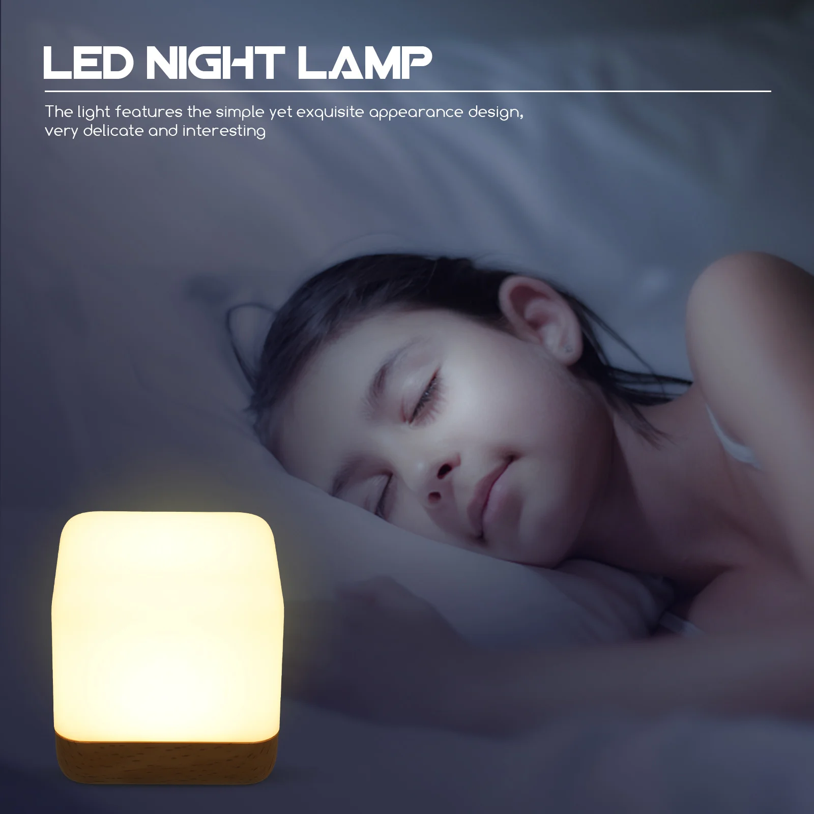 Led شحن لمبة مكتب Usb السرير ضوء مكعب النمذجة ضوء الليل للاستخدام الداخلي المنزلي مصباح غرفة صغيرة الإضاءة الزخرفية #4