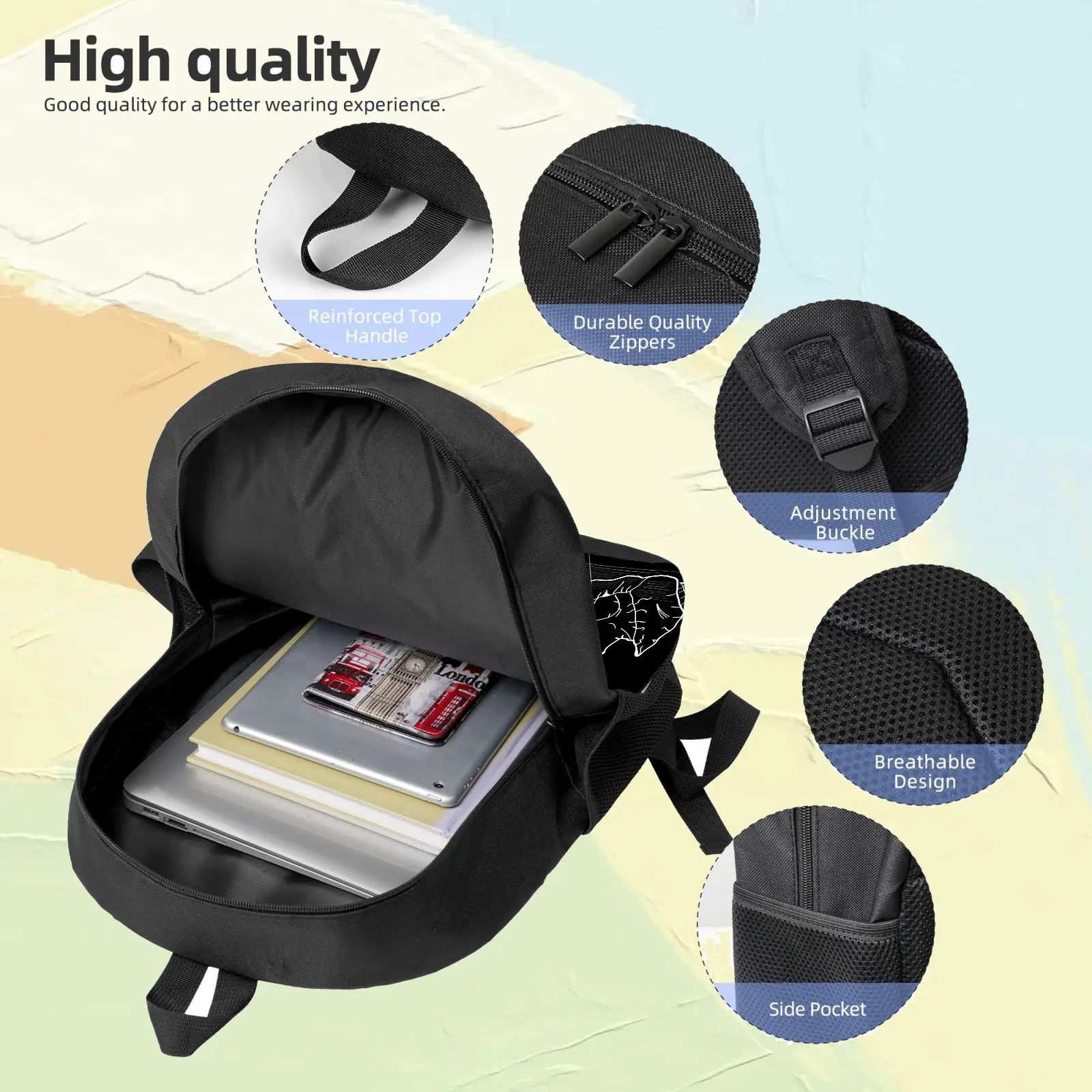 حقيبة ظهر ديزني ذا كابوس قبل عيد الميلاد جاك، حقيبة كاجوال، سعة كبيرة، هدية عالية الجودة، استخدام يومي شخصي