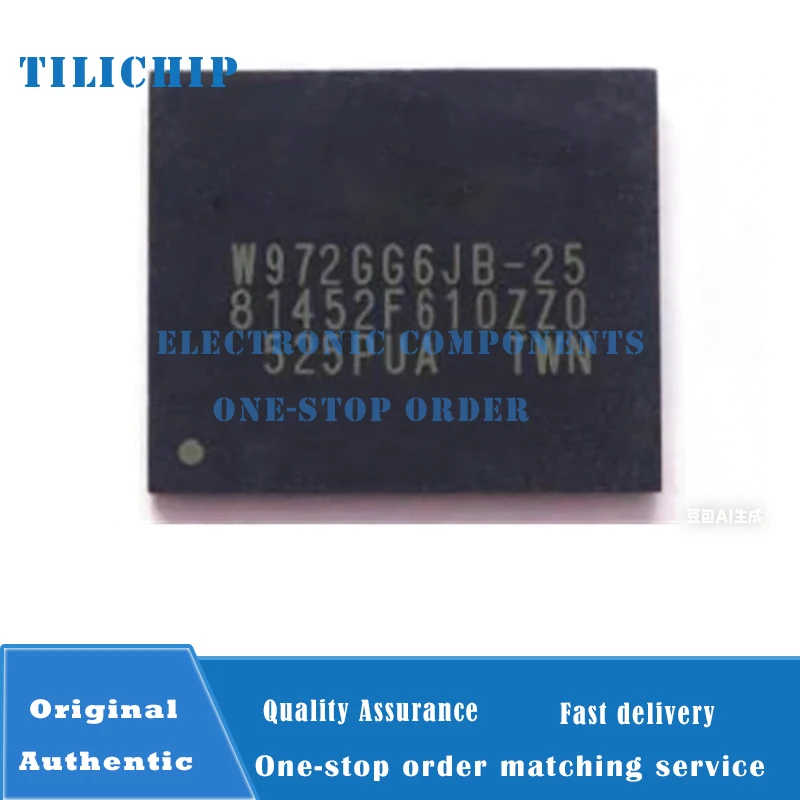 5pcs W972GG6JB-25 128Mx16 DDR2 256MB BGA84 type memory chip