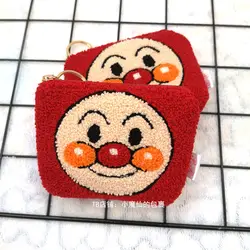 Japanese Anime Kawaii Anpanman Hairy Coin Parts Pack Earphone Pack ID Card Storage Bag Backpack Pendant Girl's Decoration Gift