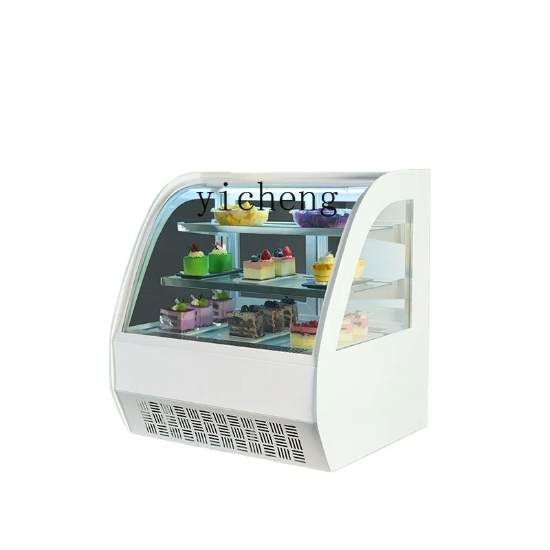 

Tqh Cake Counter Refrigerated Display Cabinet Commercial Air-Cooled Small Dessert Pastry Refrigerator Cooked Fruit Fresh Cabinet