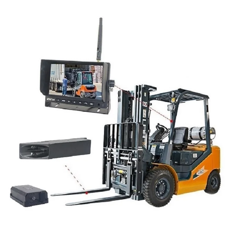 HD 1080P Forklift IR Laser Camera System Fork Magnetic Mounted Forklift Wireless WIFI Camera Safety Forklift Monitor System