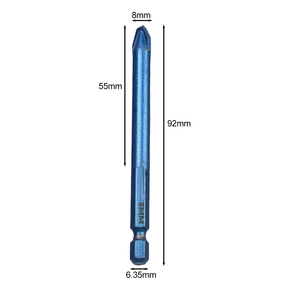 5pcs 6/8/10/12mm 편심 드릴 비트 다기능 구불 구불한 머리 타일 유리 카바이드 목재 플라스틱 전동 공구 용 정밀 드릴링
