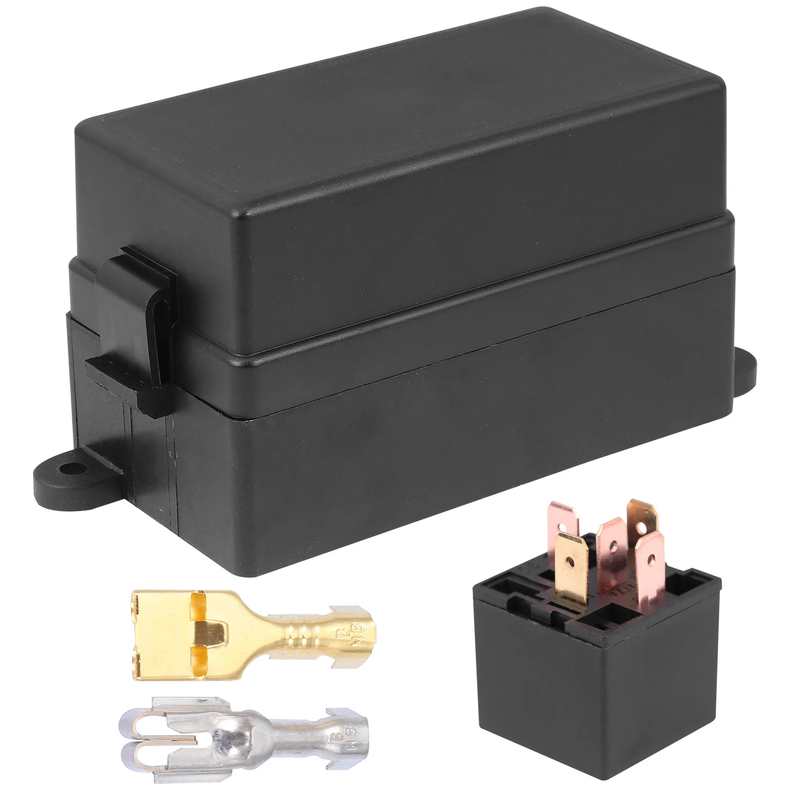 

12 Way Relay Fuse Box 4 Pin 12V 40A Universal Auto Fuse Holder Car Truck Trailer Relay Socket Dustproof Waterproof