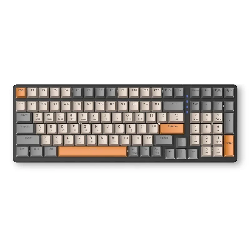 Imagem -06 - Teclado Mecânico Versão Coreana sem Fio Bluetooth Modo Jogo Hotswap 100k Esports pc Jogos Escritório Wolf-k6