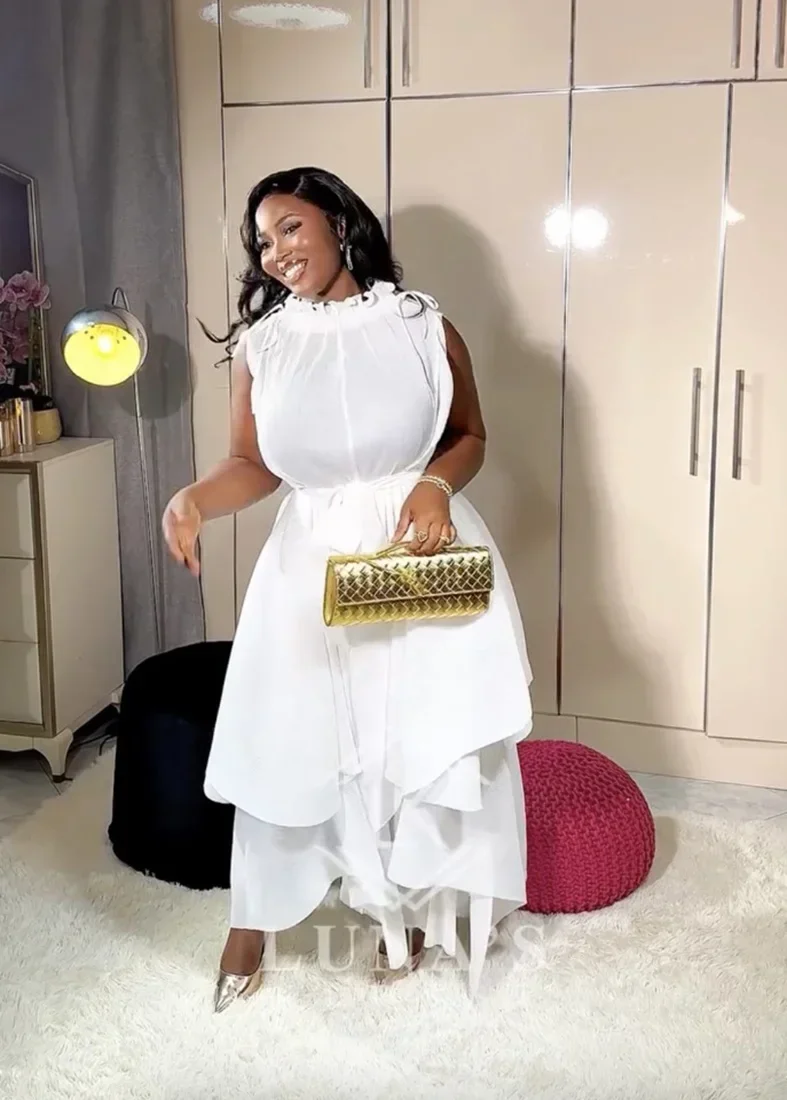 Ensemble deux pièces femme, haut à lacets en fibre trempée, jambe large, pantalon grande taille, neuf, automne et hiver 2024, ata yake