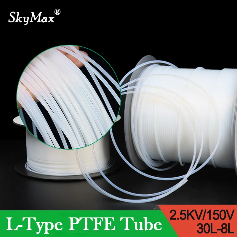 

1~100m 30L - 0L PTFE Tube Translucent 2.5KV 150V Heat Protector Temperature Corrosion Resistant Pipe F46 Insulated Capillary