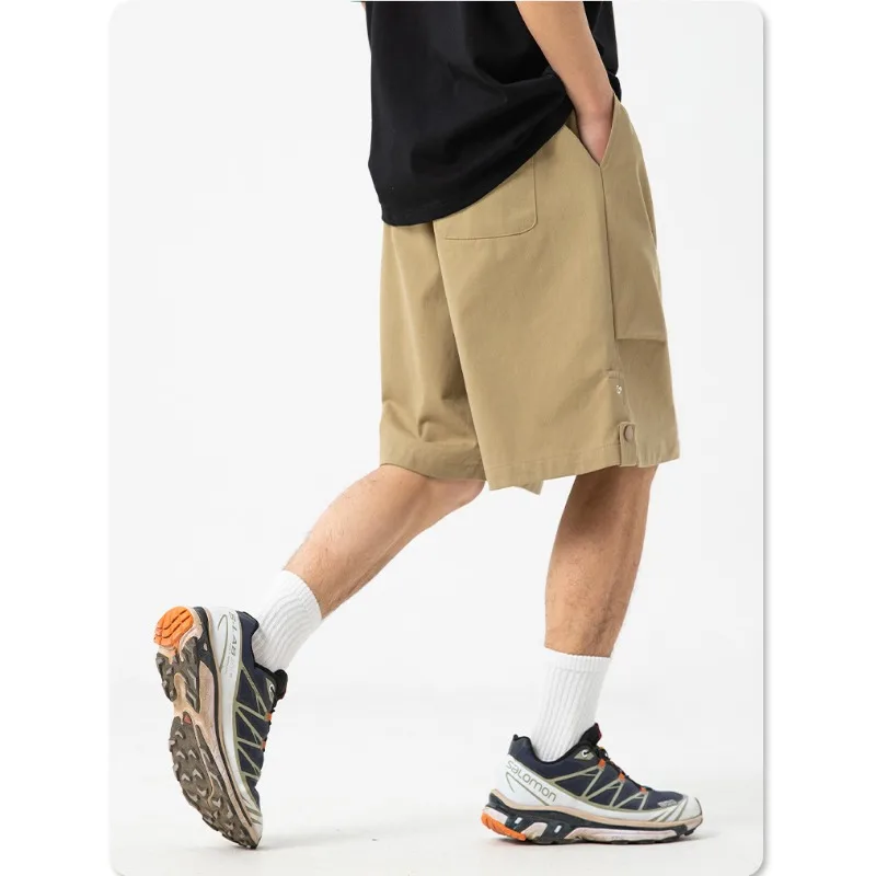 Homens e mulheres Chic Cargo Shorts, calças curtas de verão, bolsos, corredores, sweatpants, outdoor, monocromático, streetwear, novo