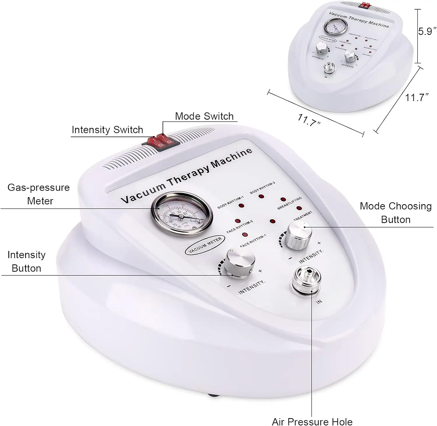 Breast Enlargement Machine Butt Lifting Vacuum Therapy Cellulite Cupping Scrapping Skin Tightening Body Shaping Machine