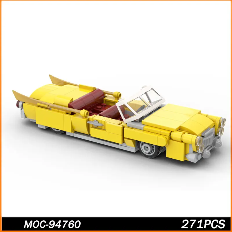 

MOC Super Car Series Series - New Yellow Extended Edition Car Best Collection Desktop Education Model Toys Birthday Gifts 271PCS