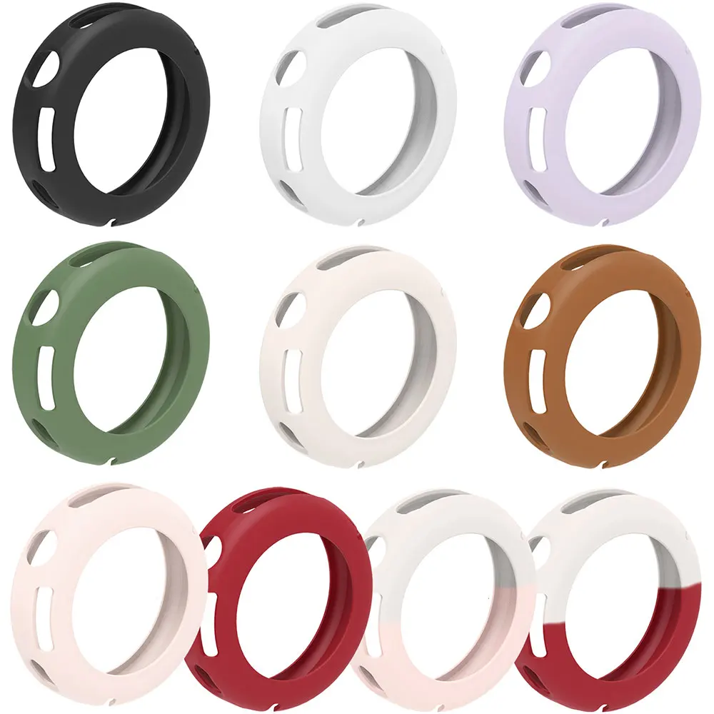 حافظة من السيليكون لهاتف هواوي ساعة GT6 41 مللي متر لون الحلوى مضاد للخدش غطاء حماية ممتص للصدمات لهاتف هواوي GT6 41 مللي متر ملحقات